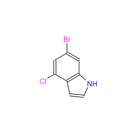 6-溴-4-氯-1H-吲哚,6-Bromo-4-chloro-1H-indole