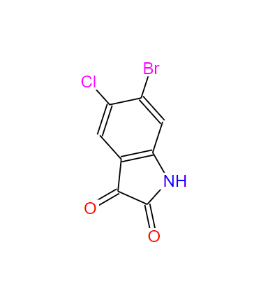 6-溴-5-氯靛红,6-Bromo-5-chloro-1H-indole-2,3-dione