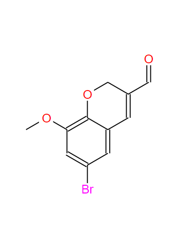 6-溴-8-甲氧基-2H-苯并吡喃-3-甲醛,6-Bromo-8-methoxy-2H-chromene-3-carbaldehyde