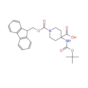 4-(叔丁氧羰基氨基)-1-芴甲氧羰基哌啶-4-羧酸,4-(Boc-amino)-1-(Fmoc-piperidinyl)-4-carboxylic Acid