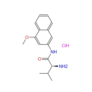 (2S)-2-氨基-N-(4-甲氧基-2-萘基)-3-甲基-丁酰胺盐酸盐(1:1) 201982-92-5