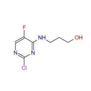 3-(2-chloro-5-fluoro-pyrimidin-4-ylamino)-propan-1-ol 16145-15-6