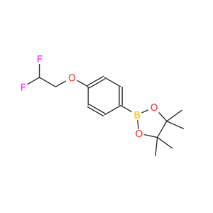 4-(2,2-二氟乙氧基)苯基频哪醇硼酸酯,2-[4-(2,2-DIFLUORO-ETHOXY)-PHENYL]-4,4,5,5-TETRAMETHYL-[1,3,2]DIOXABOROLANE