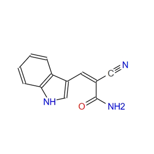 2-cyano-3-indol-3-yl-acrylic acid amide 6940-85-8