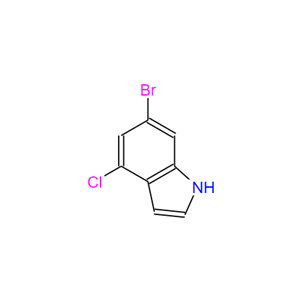 6-溴-4-氯-1H-吲哚,6-Bromo-4-chloro-1H-indole