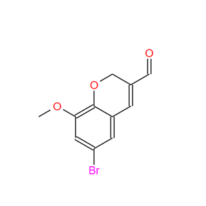 6-溴-8-甲氧基-2H-苯并吡喃-3-甲醛,6-Bromo-8-methoxy-2H-chromene-3-carbaldehyde