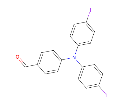 4-[双(4-碘苯基)氨基]苯甲醛,4-(bis(4-iodophenyl)aMino)benzaldehydephenyl)amino)benzaldehyde,Benzaldehyde, 4-[bis[4-[3,6-bis(1,1-dimethylethyl)-9H-carba