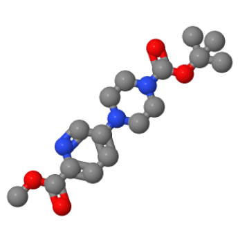 4-(6-(甲氧羰基)吡啶-3-基)哌嗪-1-羧酸叔丁酯,1-Piperazinecarboxylic acid, 4-[6-(methoxycarbonyl)-3-pyridinyl]-, 1,1-dimethylethyl ester