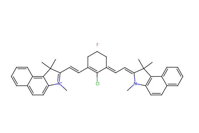 1H-苯并[E]吲哚鎓,2-[2-[2-氯-3-[2-(3-乙基-1,3-二氢-1,1-二甲基-2H-苯并[E]亚基)亚乙基]-1-环己烯-1-基]乙烯基]-3-乙基1,1-二甲基碘化物,Heptamethine cyanine dye-1