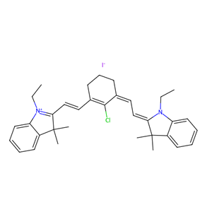 IR-780乙基碘化物,3H-Indolium,2-[2-[2-chloro-3-[(1-ethyl-1,3-dihydro-3,3-dimethyl-2H-indol-2-ylidene)ethylidene]-1-cyclohexen-1-yl]ethenyl]-1-ethyl-3,3-dimethyl-, iodide