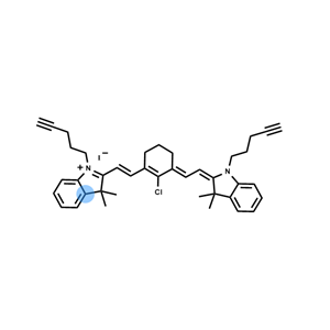IR-780戊炔 碘化物,3H-Indolium,2-[2-[2-chloro-3-[(1-ethyl-1,3-dihydro-3,3-dimethyl-2H-indol-2-ylidene)ethylidene]-1-cyclohexen-1-yl]ethenyl]-1-ethyl-3,3-dimethyl-, iodide