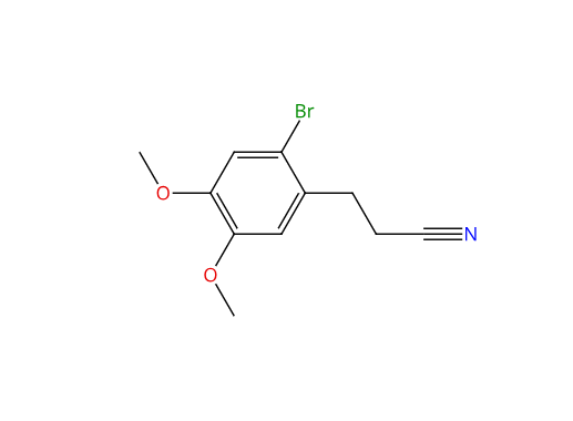 2-溴-4,5-二甲氧基-苯丙腈,3-(2-Bromo-4,5-dimethoxyphenyl)propanenitrile