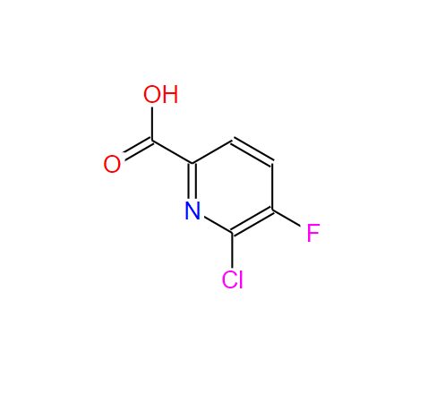 2-氯-3-氟吡啶-6-甲酸,6-Chloro-5-fluoro-pyridine-2-carboxylic acid