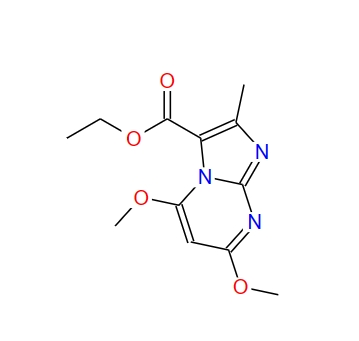 5,7-Dimethoxy-2-methyl-imidazo[1,2-a]pyrimidine-3-carboxylic acid ethyl ester,5,7-Dimethoxy-2-methyl-imidazo[1,2-a]pyrimidine-3-carboxylic acid ethyl ester