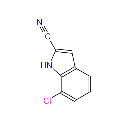 7-氯-1H-吲哚-2-甲腈,7-Chloro-1H-indole-2-carbonitrile