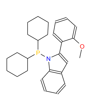 N-(二环己基膦)-2-(2′-甲氧苯基)吲哚,N-(Dicyclohexylphosphino)-2-(2′-methoxyphenyl)indole