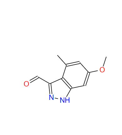 6-甲氧基-4-甲基-3-(1H)吲唑甲醛,6-methoxy-4-methyl-2H-indazole-3-carbaldehyde