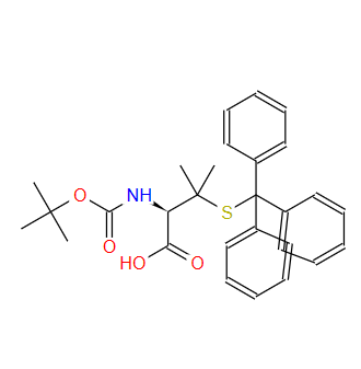 N-[叔丁氧羰基]-3-[(三苯基甲基)硫基]-L-纈氨酸,BOC-PEN(TRT)-OH