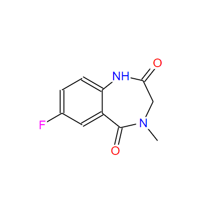 7-氟-3.4-二氢-4-甲基-2H-1.4-苯并二氮卓-2.5(1H)-二酮,7-Fluoro-3,4-dihydro-4-methyl-1H-1,4-benzodiazepine-2,5-dione