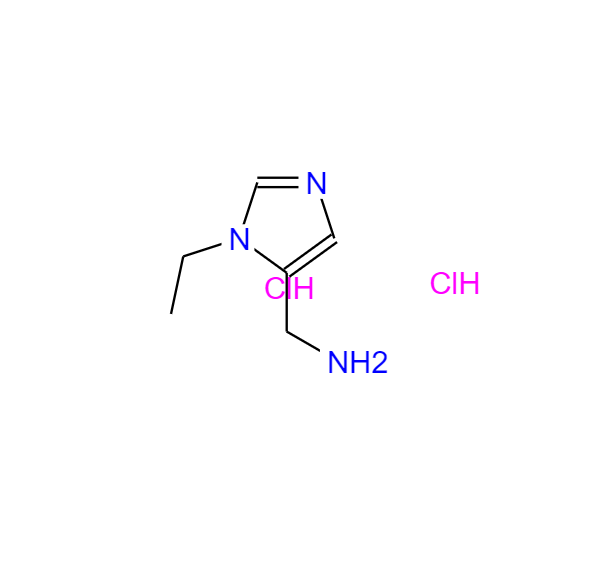 (3-乙基咪唑-4-基)甲胺二盐酸盐,1-(1-Ethyl-1H-imidazol-5-yl)methanamine dihydrochloride