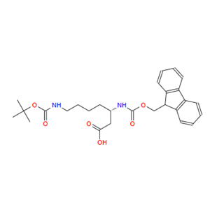 203854-47-1；NΒ-芴甲氧羰基-NΩ-叔丁氧羰基-L-Β-高赖氨酸；FMOC-L-BETA-HOMOLYSINE(BOC)