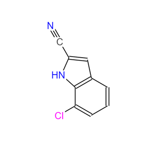 7-氯-1H-吲哚-2-甲腈,7-Chloro-1H-indole-2-carbonitrile
