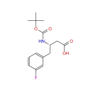 (S)-3-((叔丁氧羰基)氨基)-4-(3-氟苯基)丁酸 270596-51-5