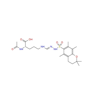 N2-乙酰基-N5-[[[(3,4-二氢-2,2,5,7,8-五甲基-2H-1-苯并吡喃-6-基)磺酰基]氨基]亚氨基甲基]-L-鸟氨酸 163277-77-8