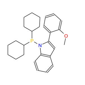 947402-60-0；N-(二环己基膦)-2-(2′-甲氧苯基)吲哚；N-(Dicyclohexylphosphino)-2-(2′-methoxyphenyl)indole