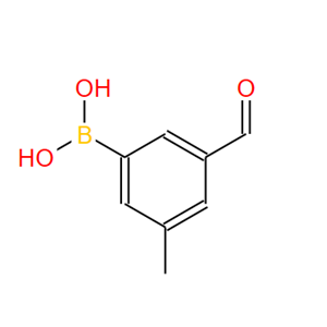 870777-33-6；3-甲酰基-5-甲基苯基硼酸；3-FORMYL-5-METHYLPHENYLBORONIC ACID
