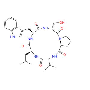 CYCLO(-D-SER-PRO-D-VAL-LEU-D-TRP),CYCLO(-D-SER-PRO-D-VAL-LEU-D-TRP)