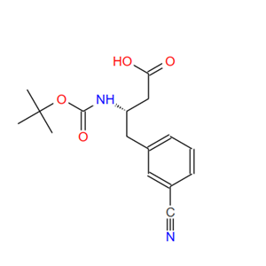 270065-86-6;N-叔丁氧羰基-(S)-3-氨基-4-(3-氰基苯基)丁酸;BOC-(S)-3-AMINO-4-(3-CYANO-PHENYL)-BUTYRIC ACID