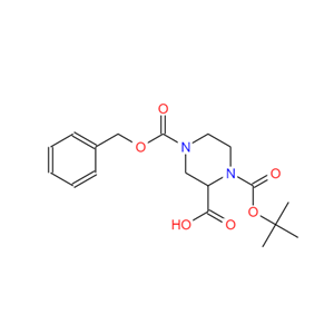 N-1-Boc-N-4-Cbz-2-哌嗪甲酸