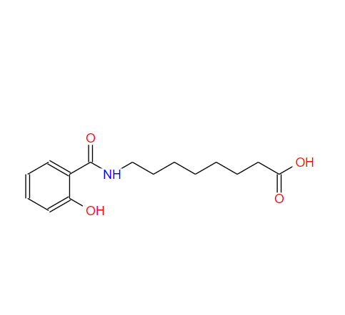 8-(2-羟基苯甲酰氨基)辛酸,8-[(2-hydroxybenzoyl)amino]octanoic acid