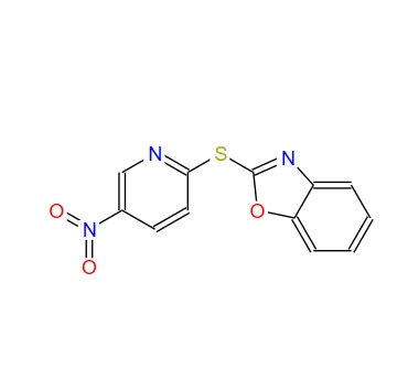 2-(5-Nitro-pyridin-2-ylsulfanyl)-benzooxazole,2-(5-Nitro-pyridin-2-ylsulfanyl)-benzooxazole