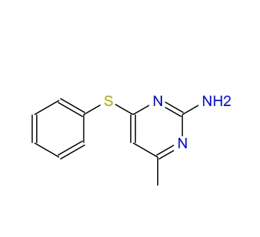 4-methyl-6-phenylsulfanyl-pyrimidin-2-ylamine,4-methyl-6-phenylsulfanyl-pyrimidin-2-ylamine