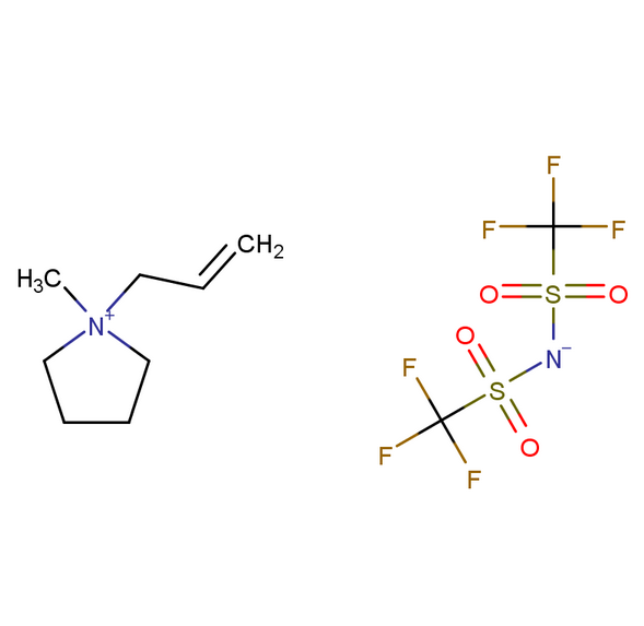 1-烯丙基-1-甲基吡咯烷鎓雙(三氟甲磺酰)亞胺,N-allyl-N-methylpyrrolidinium bis((trifluoromethyl)sulfonyl)imide