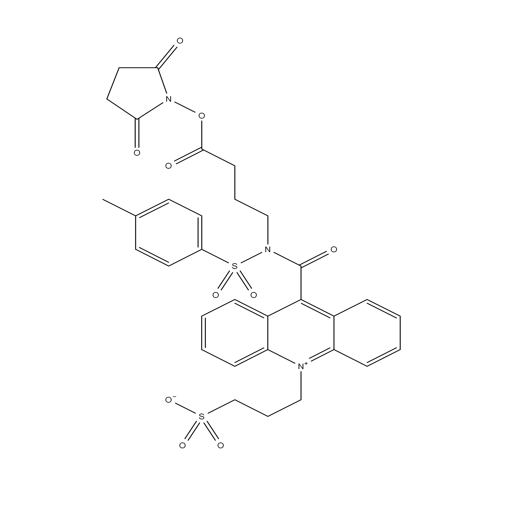 吖啶酯NSP-SA-NHS,3-[9-(((3-(N-succinimidyloxycarboxypropyl)[4-methxylphenyl]sulfonyl)amine)carboxyl]-10-acridiniumyl)-1-propanesulfonatei