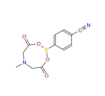 4-氰基苯硼酸甲基亚氨基二乙酸酯,4-(6-Methyl-4,8-dioxo-1,3,6,2-dioxazaborocan-2-yl)benzonitrile