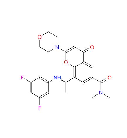 8-[(1R)-1-[(3,5-二氟苯基)氨基]乙基]-N,N-二甲基-2-(4-吗啉基)-4-氧代-4H-1-苯并吡喃-6-甲酰胺,azd-8186