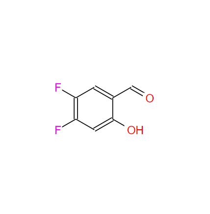 2-羥基-4,5-二氟苯甲醛,Benzaldehyde, 4,5-difluoro-2-hydroxy- (9CI)