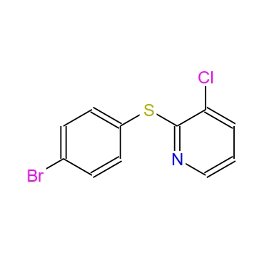 2-[(4-Bromophenyl)thio]-3-chloropyridine,2-[(4-Bromophenyl)thio]-3-chloropyridine