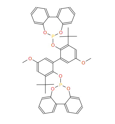 6,6′-[(3,3′-二叔丁基-5,5′-二甲氧基-1,1′-二苯基-2,2′-二基)双(氧)]双(二苯并[d,f][1,3,2]二噁磷杂庚英),6,6'-[(3,3'-Di-t-butyl-5,5'-dimethoxy-1,1'-biphenyl-2,2'-diyl)bis(oxy)]bis(dibenzo[d,f][1,3,2]dioxaphosphepin)hemiethylacetateadduct