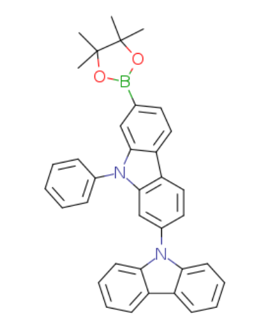 2,9′-Bi-9H-carbazole, 9-phenyl-7-(4,4,5,5-tetramethyl-1,3,2-dioxaborolan-2-yl)-,2,9′-Bi-9H-carbazole, 9-phenyl-7-(4,4,5,5-tetramethyl-1,3,2-dioxaborolan-2-yl)-