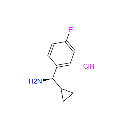 (1R)环丙基(4-氟苯基)甲基胺盐酸盐,Benzenemethanamine, alpha-cyclopropyl-4-fluoro-, (alphaR)- (9CI)