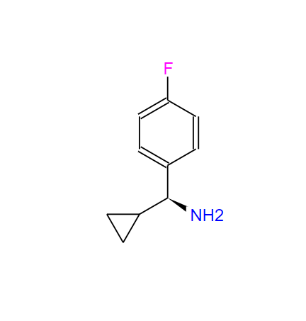 (1S)环丙基(4-氟苯基)甲基胺盐酸盐,Benzenemethanamine, alpha-cyclopropyl-4-fluoro-, (alphaS)- (9CI)