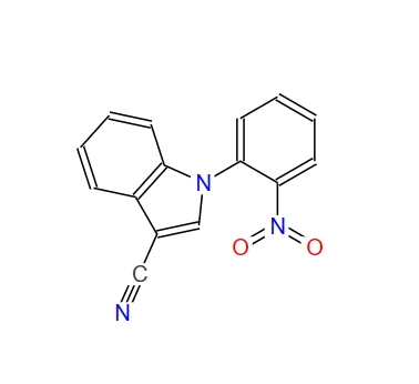 1-(2-nitrophenyl)indole-3-carbonitrile,1-(2-nitrophenyl)indole-3-carbonitrile