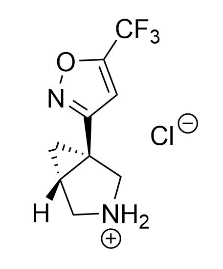 (1R,5R)-1-(5-(trifluoromethyl)isoxazol-3-yl)-3-azabicyclo[3.1.0]hexan-3-ium