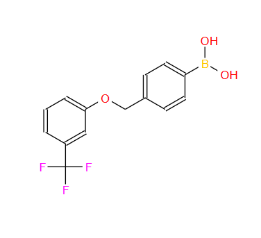 4-(3'-(三氟甲基)苯氧基甲基)苯基硼酸,4-(3'-(TRIFLUOROMETHYL)PHENOXYMETHYL)PH&