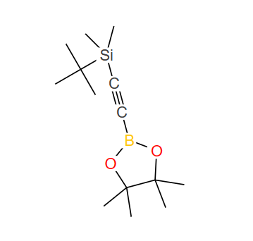 2-((叔丁基二甲基硅烷基)乙炔基)硼酸頻哪醇酯,2-((TERT-BUTYLDIMETHYLSILANYL)ETHYNYL) BORONIC ACID PINACOL ESTER